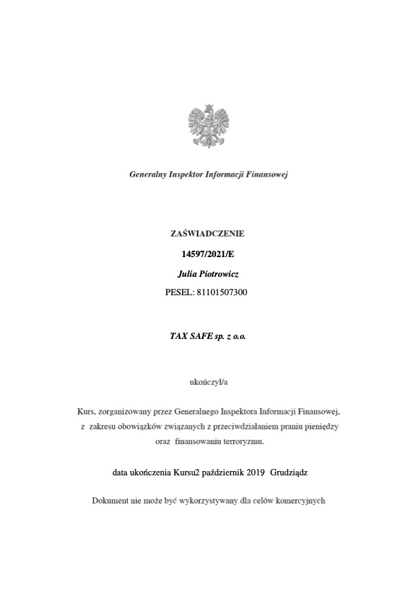 Certyfikat