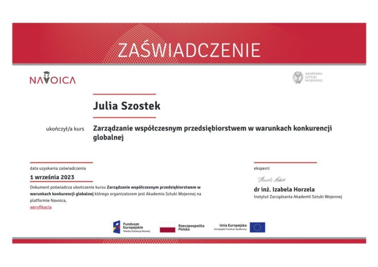 Zarządzanie współczesnym przedsiębiorstwem w warunkach konkurencji globalnej